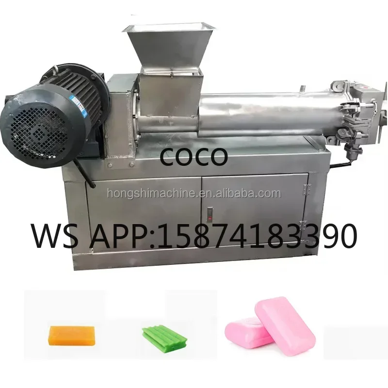 Chemical Soap Making Machinery, Small Bar Soap Mixing Press Stamping Cutting Machine