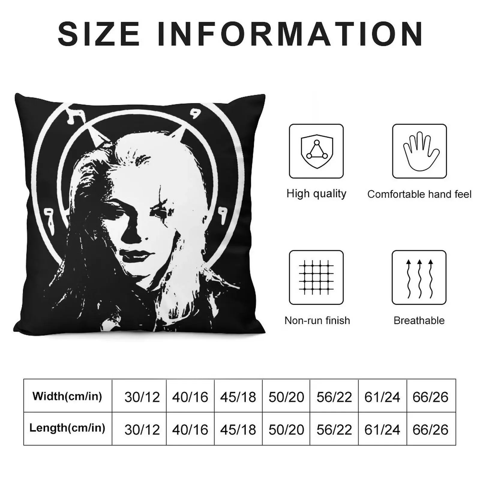 Zeena LaVey - Church of Satan Throw Pillow Christmas Pillows christmas supplies pillow