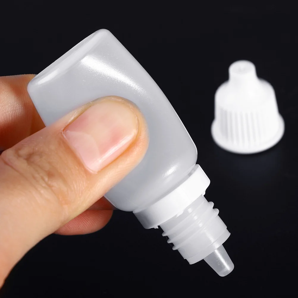 

12Pcs 10Ml Eye Liquid Dropper Bottles Reusable Plastic Squeezable Dispensing Bottle for Paint Oil Perfume Saline Sterilizable