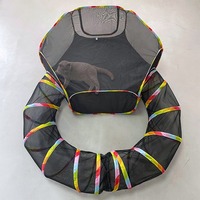Cat Tunnel Portable Foldable Set Pet Rabbit Guinea Pig Tent Maze Channel Toy Dog Fence Pet Cage Large Space Multiple Gameplay