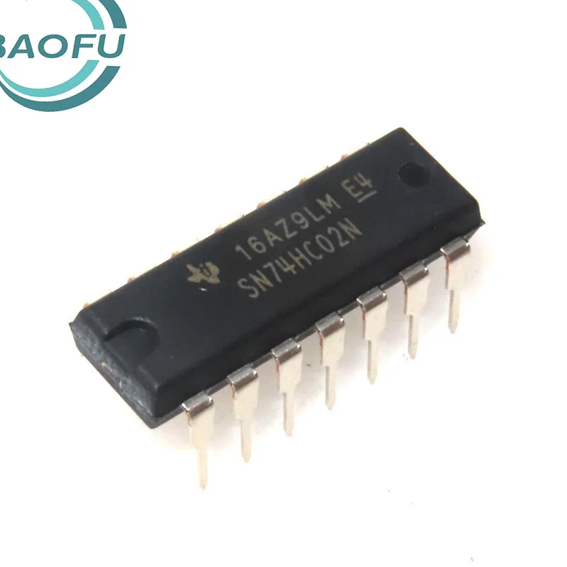 

Brand new original SN74HC02N chip 2 input terminal four or non gate DIP-14 direct insertion