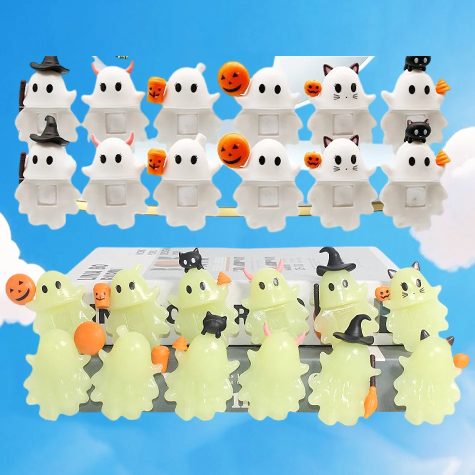 

Маленькие фигурки для телефона, фигурка для смартфона с призраком на Хэллоуин, мини-фигурка на Хэллоуин, украшения для мобильного телефона