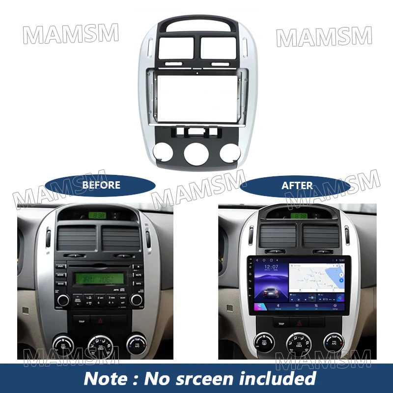 9 Inch 2 Din Radio Frame For Kia Cerato 2004 2005 2006 2007 2008 Car Player DVD Audio Panel Mount Installation Fascia Frame