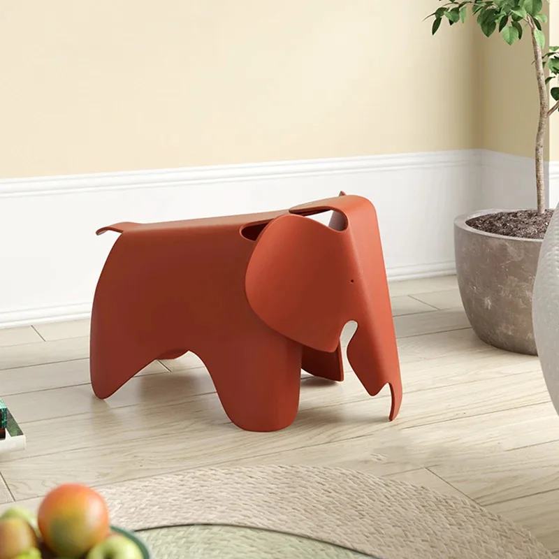 Nordic Elephant Chair Creative Living Room Decoration Plastic Cartoon Stool Home Decoration Housewarming Gift