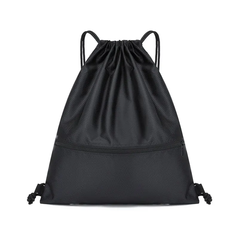 Large Capacity Drawstring Bag Shoulder Bag Waterproof Drawstring Backpack Sports Training Bag