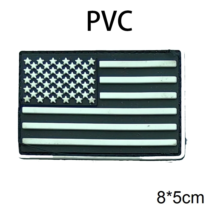 PVC/Embroider Flag Patches UK Spain France Germany US Russia Tactical Hook Badge Rubber Shoulder Emblem Applique