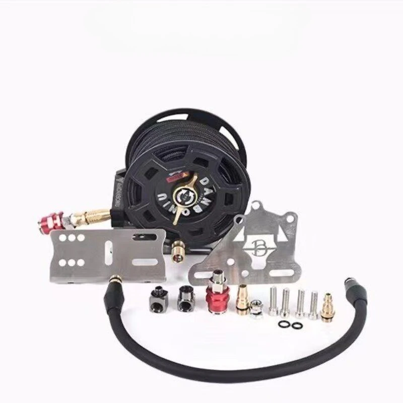 All-terrain belt automatic retraction air pump hose reel pump tube storage