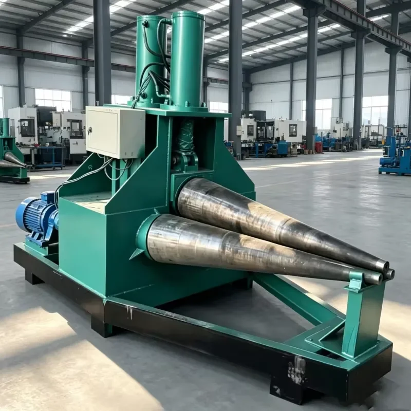 CE Certification 3 Roller Cone Rolling Machine Hydraulic 5.5KW Stable Operation Factory Direct for Stainless Steel Conical