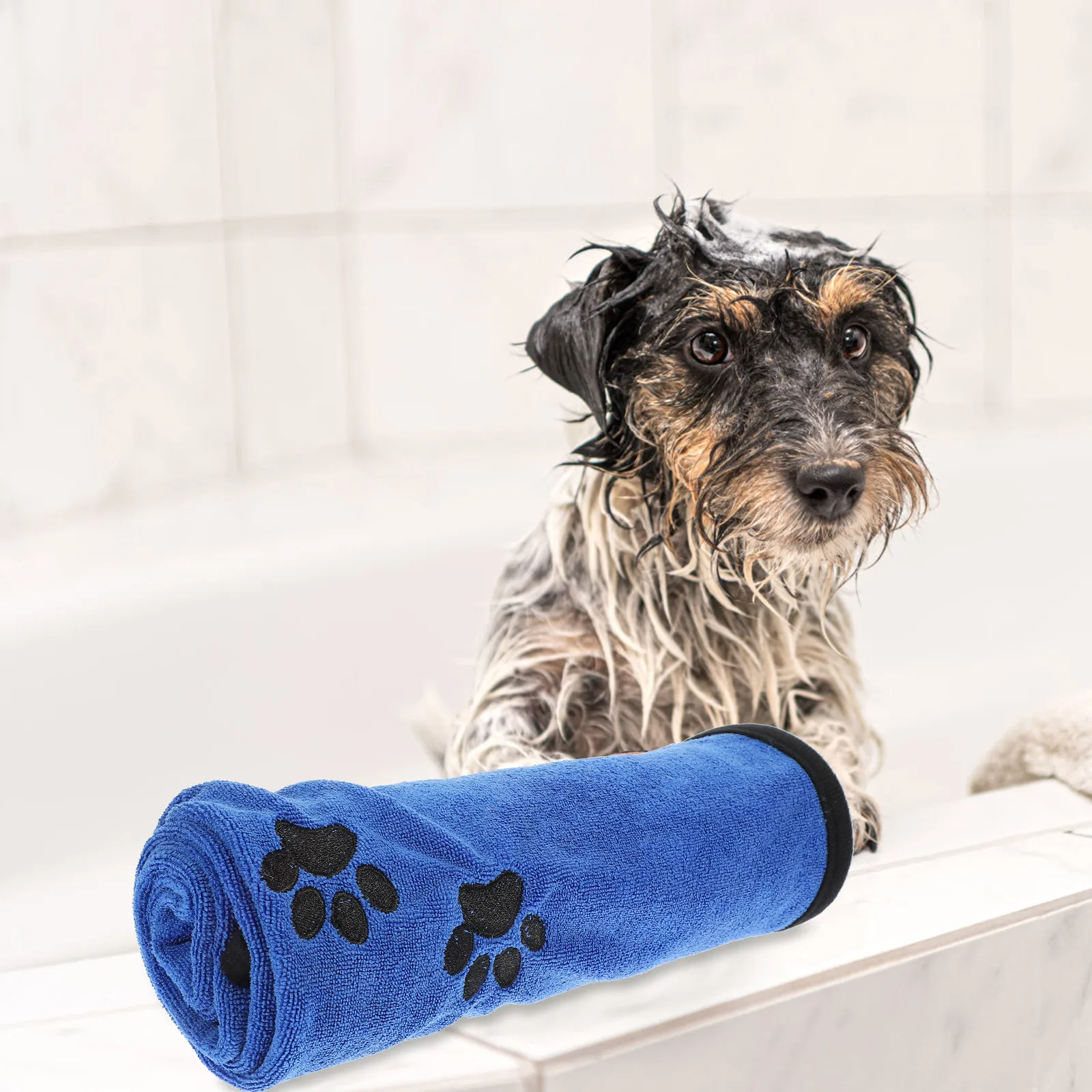 

Pet Bath for Dogs Quick Dry Towel Quick Dry Absorbent Large Size Foldable Dog Shower Storage Tool Pet Supplies