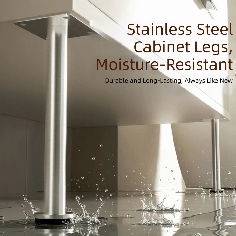 Legs Stainless Steel Sofa Feet Thickened Adjustable Furniture Feet Metal Light Luxury Table Legs TV Cabinet