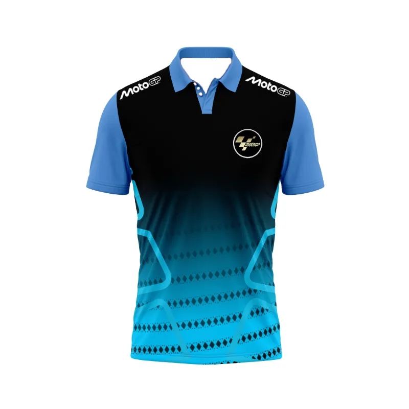 

Summer Men's Motorcycle Riding 3D Printed Quick Drying T-shirt, Short Sleeved Sports Shirt, Fashionable Football Polo Shirt