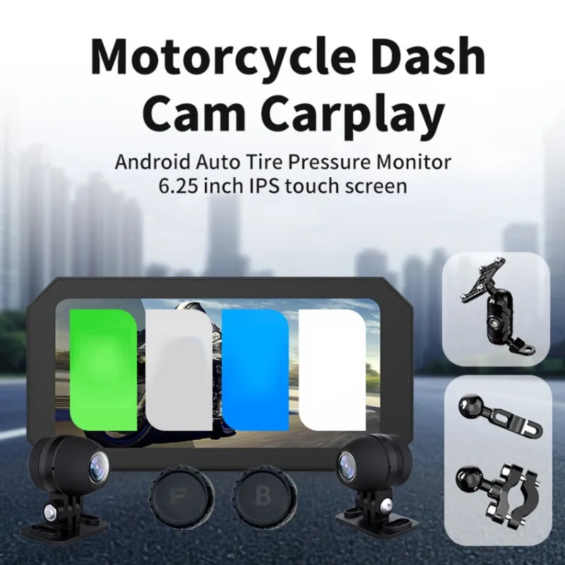 B04C-6.25-Inch Portable Wireless Carplay For Motorcycle Riding