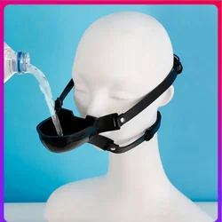 Funnel Oral Plug Silicone Piss Urinal Mouth Gags Bondage Harness Belt Chastity Device Urinal Mouth Plug Fetish BDSM Erotic Goods