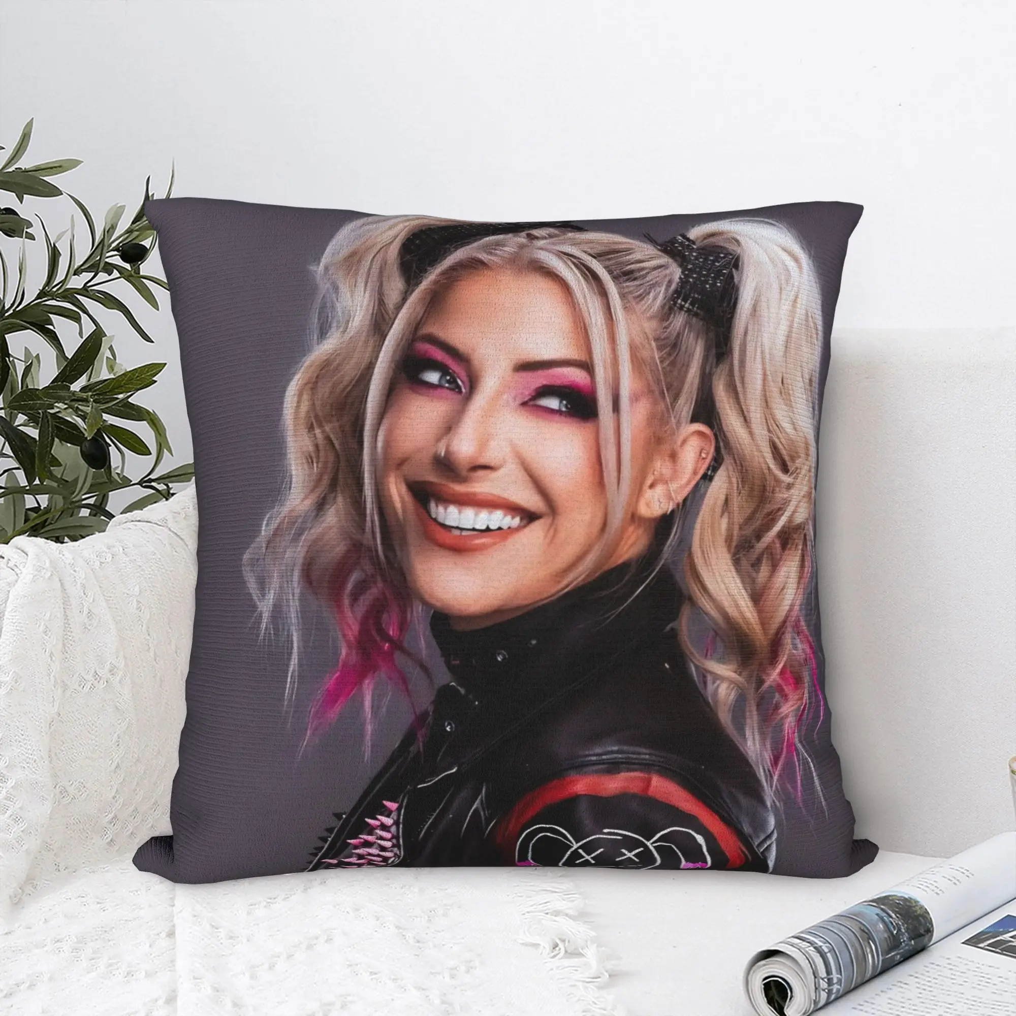 Alexa Wrestler Blisses Pillowcase Soft Polyester Cushion Cover Gift Wrestling Cool Pillow Case Cover Sofa Zippered