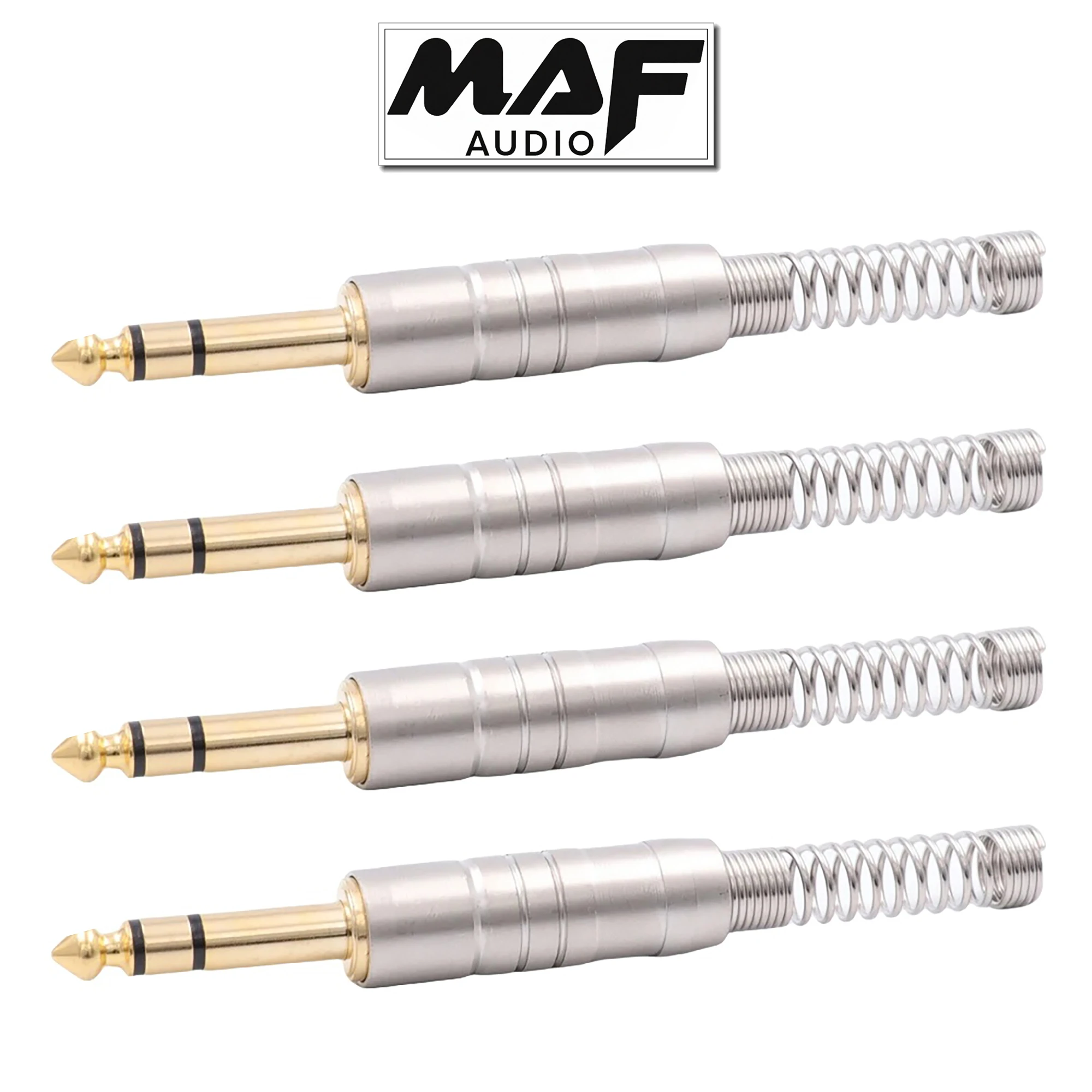 

4pcs Stereo 6.35mm 1/4 inch Solder Plug Connector Headphone DJ Mixer Earphone Cable Terminal