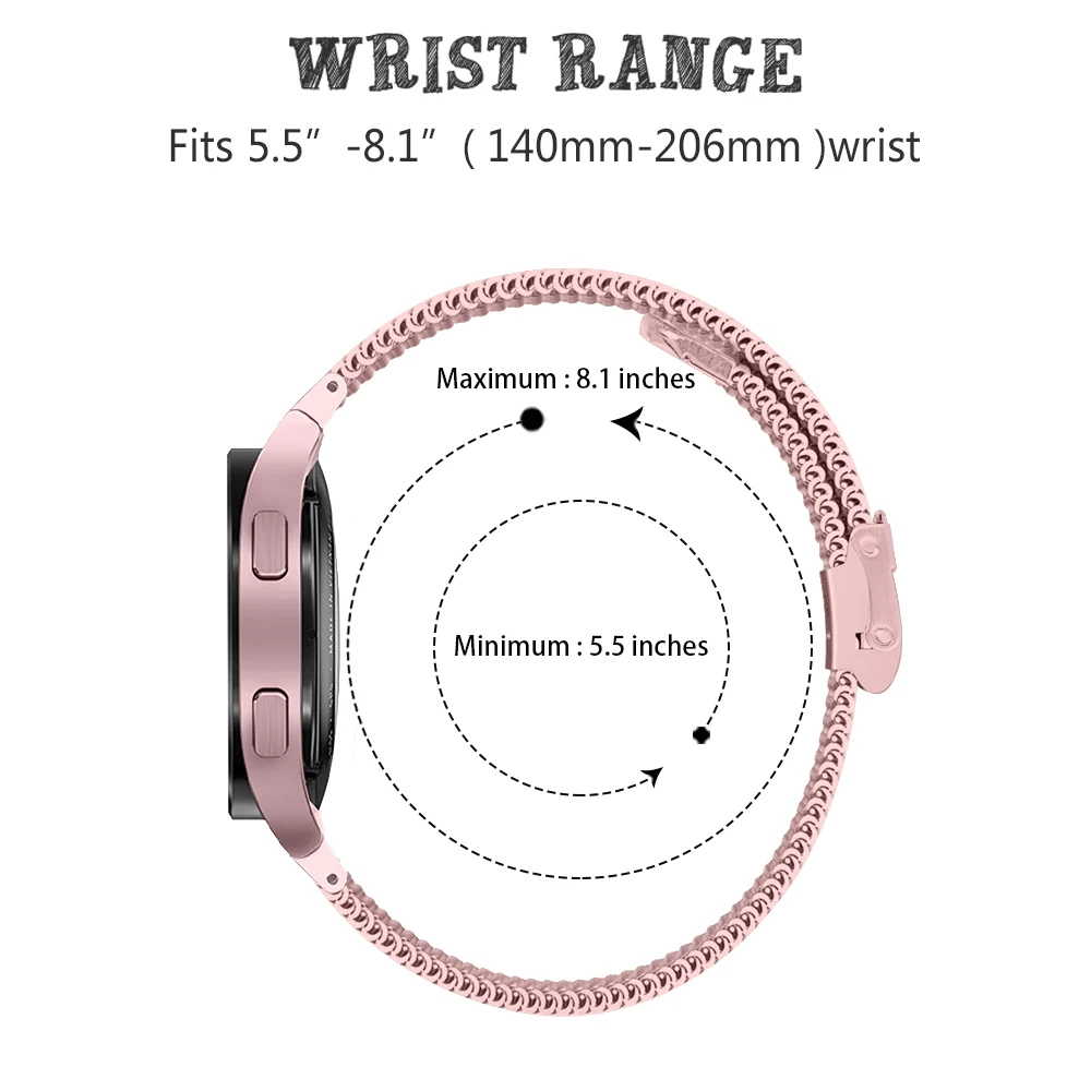 Миланский ремешок без зазоров для Samsung Galaxy Watch ультра ремешок 47 мм браслет Galaxy Watch 7 6/6 Classic/5 pro/4 44 мм 40 мм 43 мм 46 мм