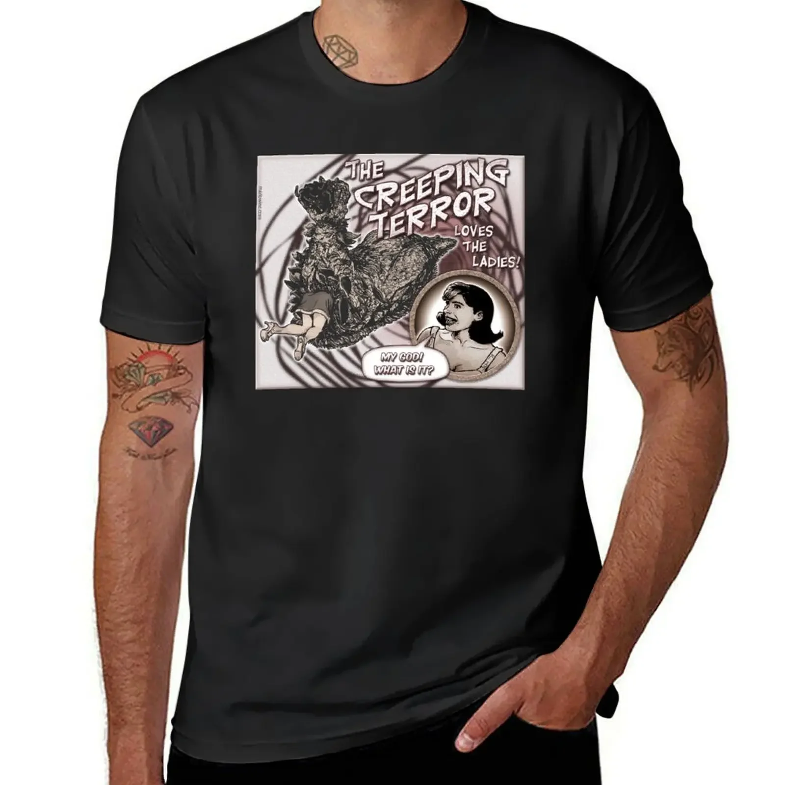 The Creeping Terror T-Shirt graphics plus sizes oversized graphic tee mens designer clothes