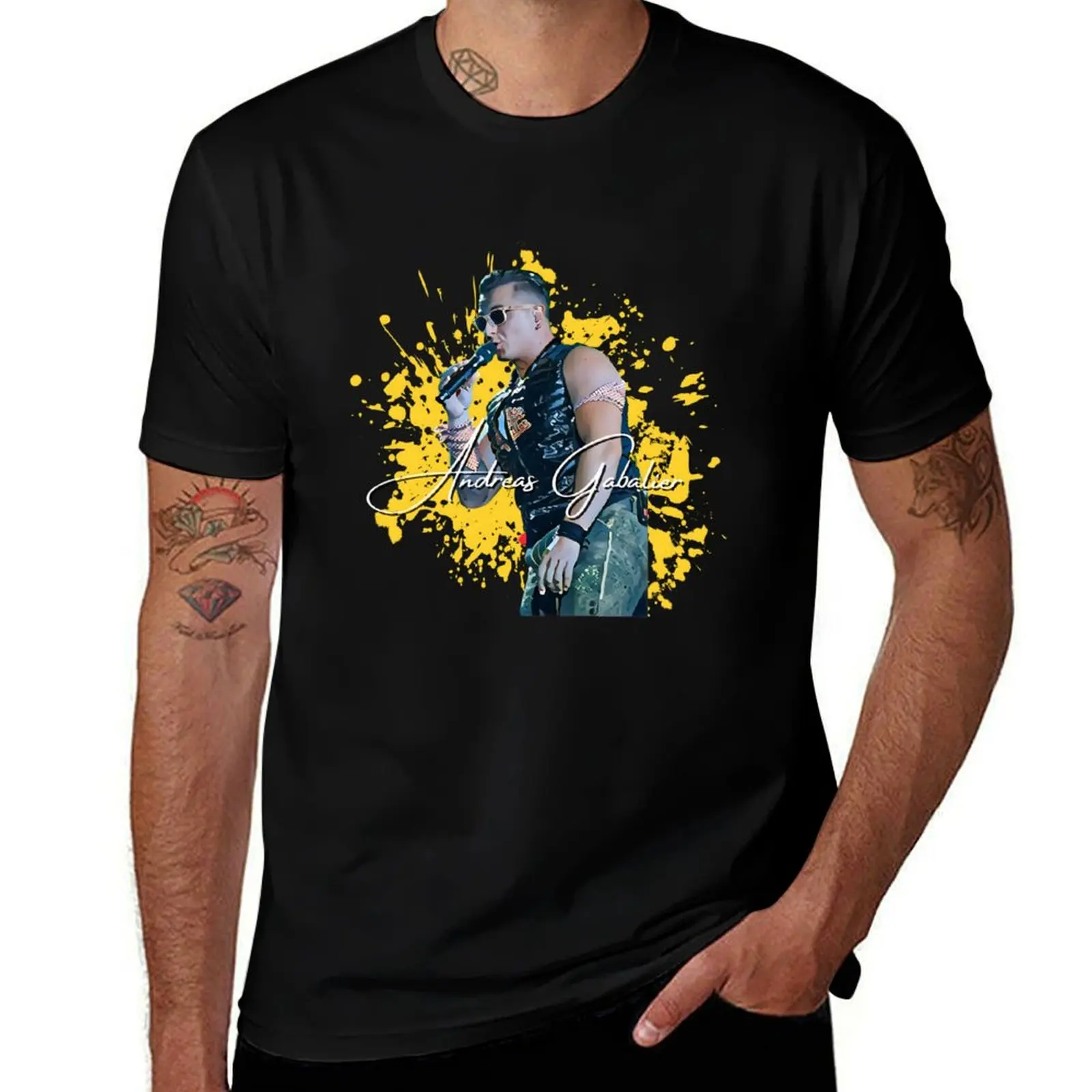 Andreas Gabalier T-Shirt Anti-Perspiration Workout Top T-Shirt