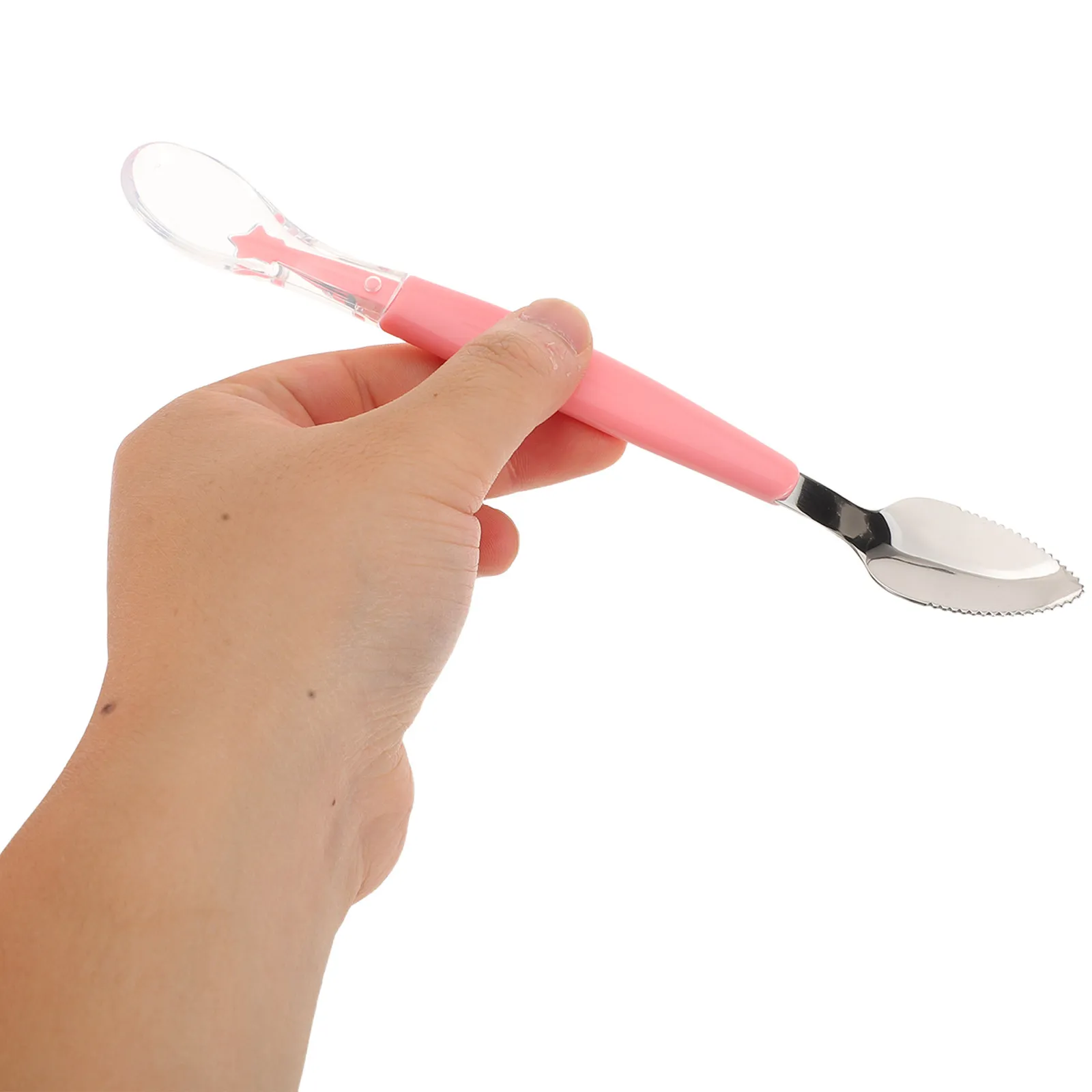 

3Pcs Baby Feeding Spoons Double-Ended Stainless Steel Silicone Puree Scraping Soft Tips for Kids Weaning Silicone Baby Feeder