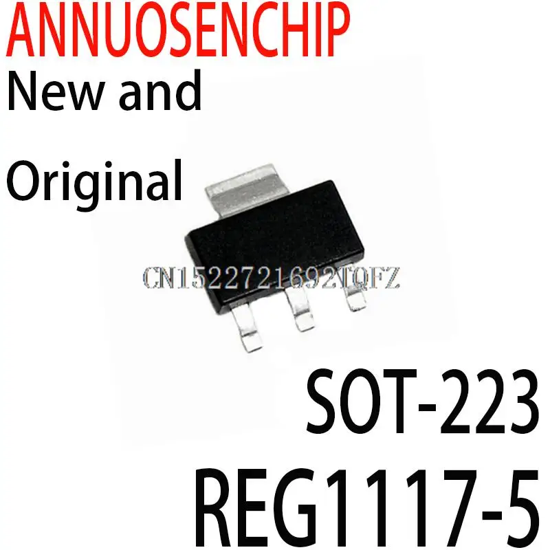 10PCS New and Original BB11175 SOT-223  1.8V, 2.5V, 2.85, 3.3V, 5V,  REG1117-5