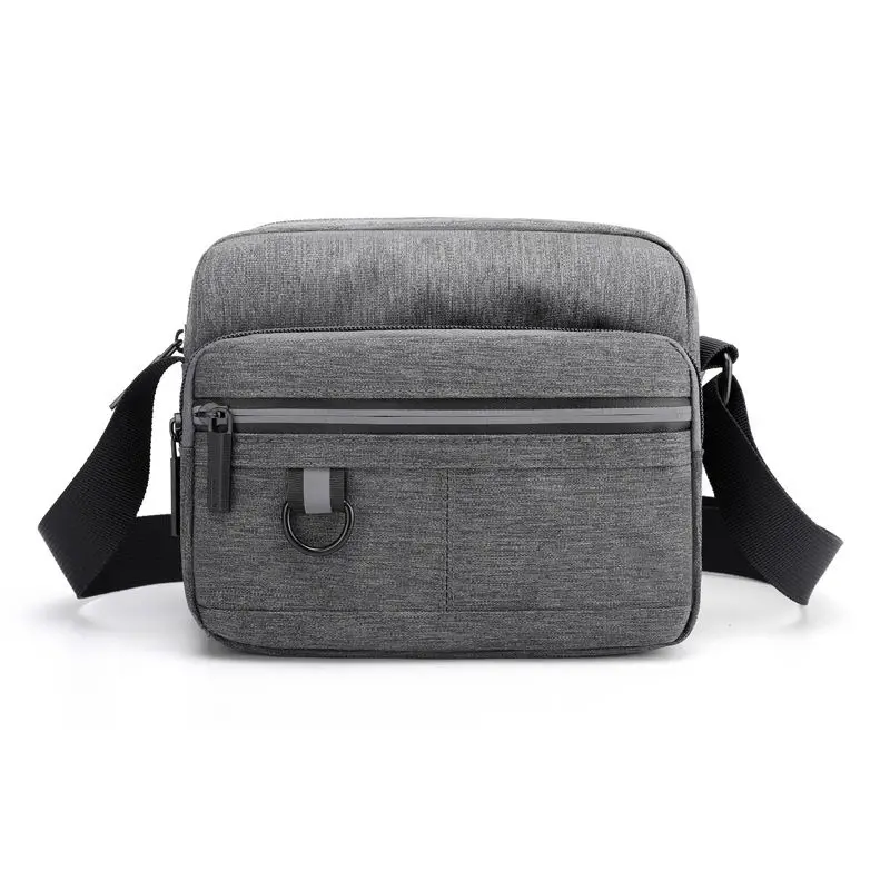 

Fashionable Men's Oxford Business Shoulder Bag Large Capacity Portable Crossbody Bag Leisure Solid Shoulder Bag with Zipper