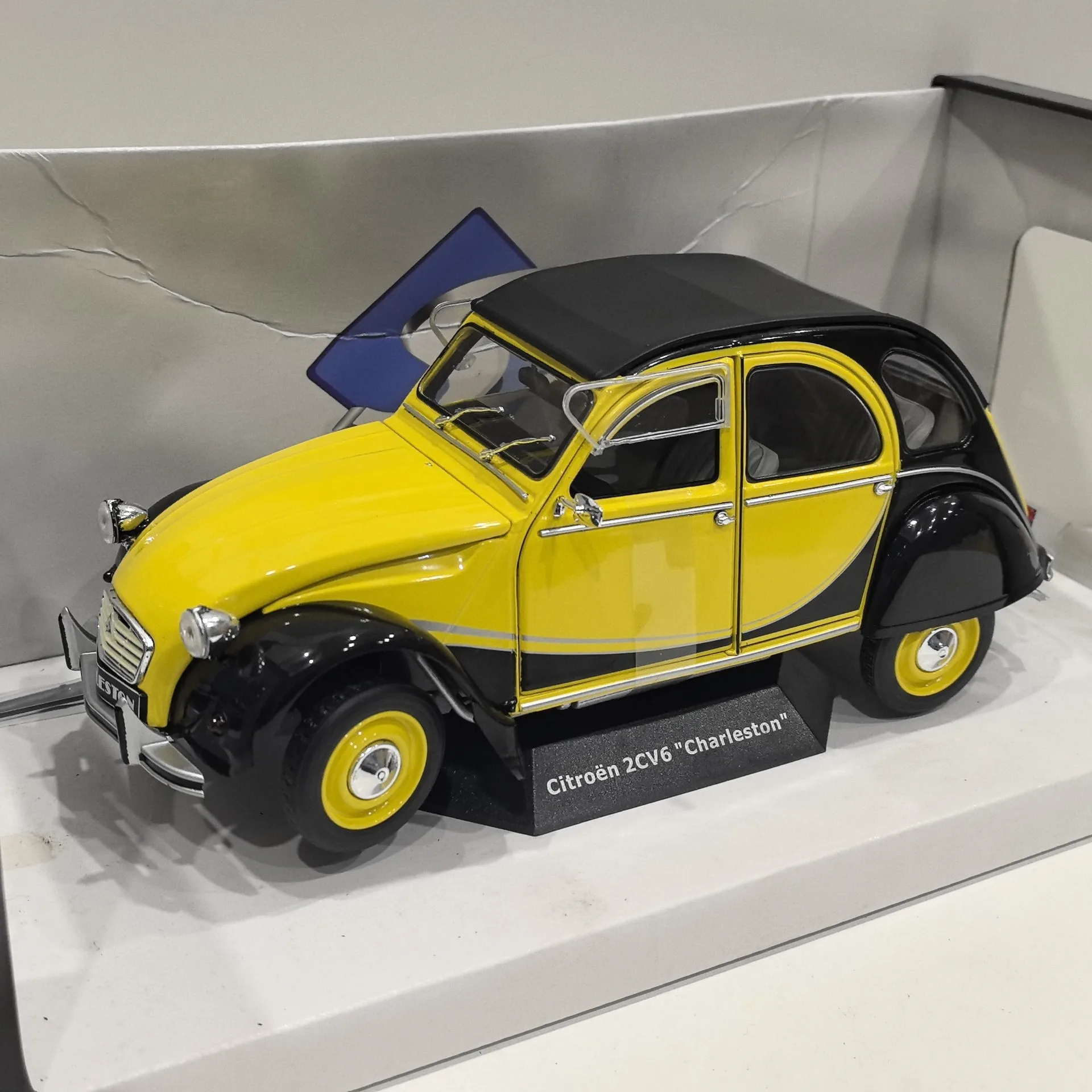 

Литой под давлением SOLIDO S масштаб 1:18 CITROEN 2CV6 модель автомобиля из сплава Коллекционная игрушка в подарок сувенир дисплей орнамент