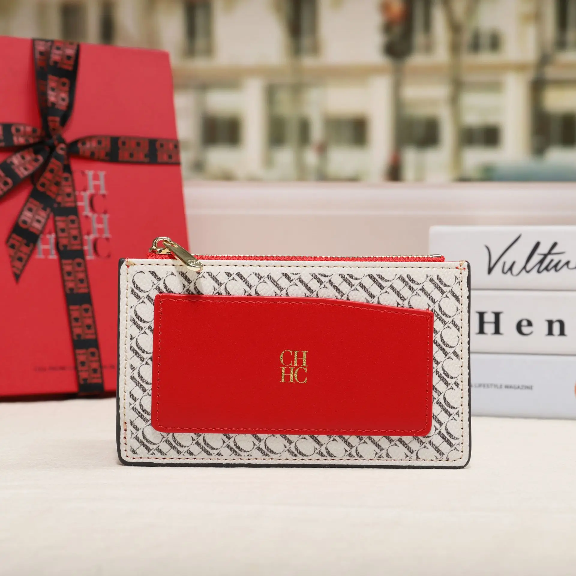 CH High Quality Exquisite Fashion Mini Short Women's Wallet Solid Color Letter High Quality Light Luxury Brand Women's Wallet