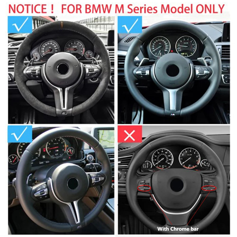 Для BMW M sports F10 F11 F12 F20 F21 F22 F23 F30 F31 F32 F33 F34 F35 X1 X2 X3 X4 X5 Автомобильное рулевое колесо с правой кнопкой управления