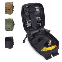 Molle Pouch Hunting Survival First Aid Bag Medical Kit Waist Belt Backpack Portable Emergency Flashlight Medicine Waist Bag