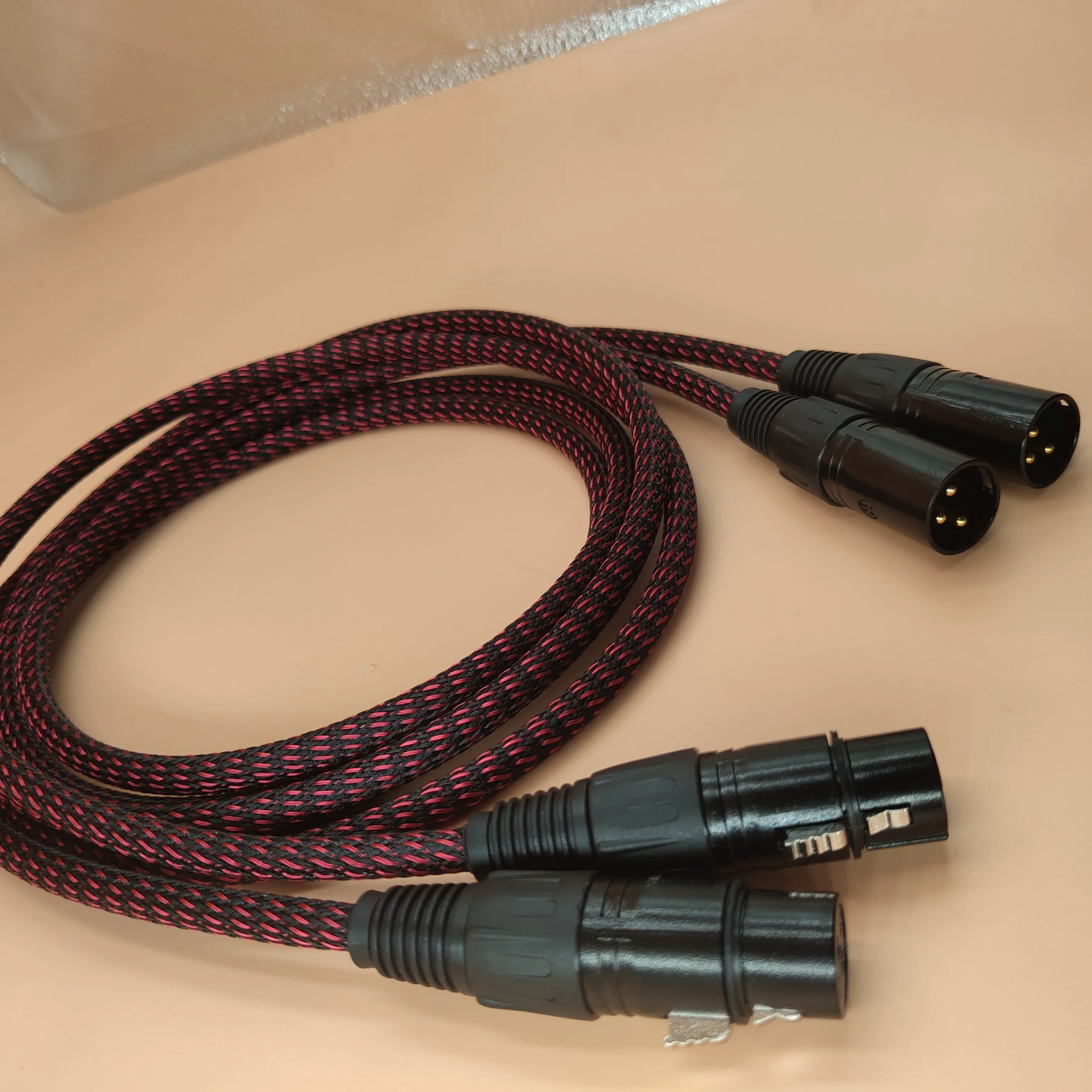 Oryginalny kabel audio NEUTRIK XLR Stereo o wysokiej czystości 6N OFC pozłacana linia balansowa do wzmacniacza CD mikser do mikrofonu