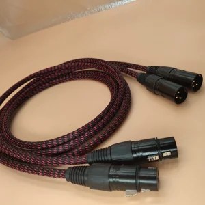 Original Neutrik XLR Cáp âm thanh âm thanh cao 6N OFC Vàng Dòng cân bằng Balance Balance cho Micro 8 Cáp bán hàng chính XLR Neutrik - №7