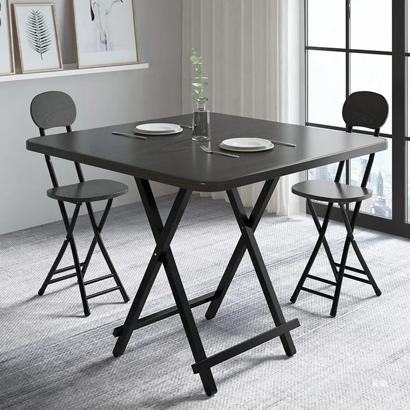

Folding Family Table Eating Table Simple Small Square 4 Person Table Small Portable Outdoor Stall Balcony