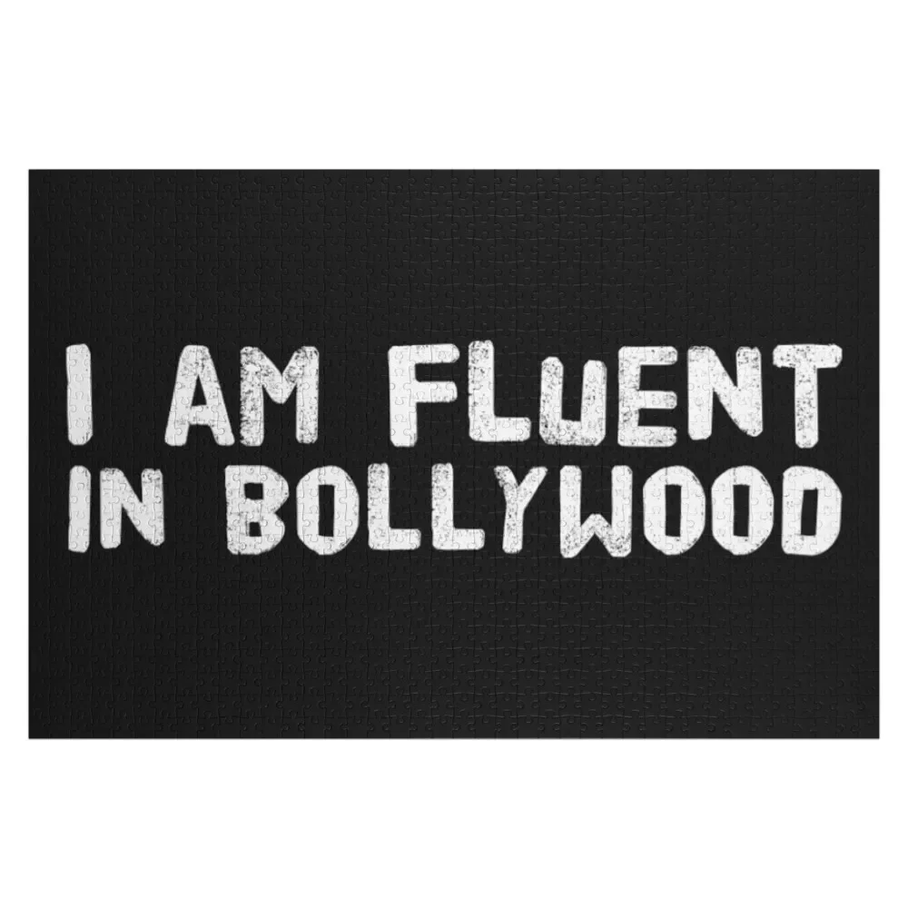 

I AM FLUENT IN BOLLYWOOD - WHITE DESIGN Jigsaw Puzzle Jigsaw For Kids Personalized Gift Ideas Personalized Name Puzzle