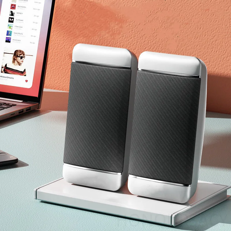 

Двойные проводные компьютерные колонки USB + AUX Мини-ПК Сабвуфер для ноутбука Настольный ТВ Саундбар Телефон Аудио Мультимедийный громкоговоритель