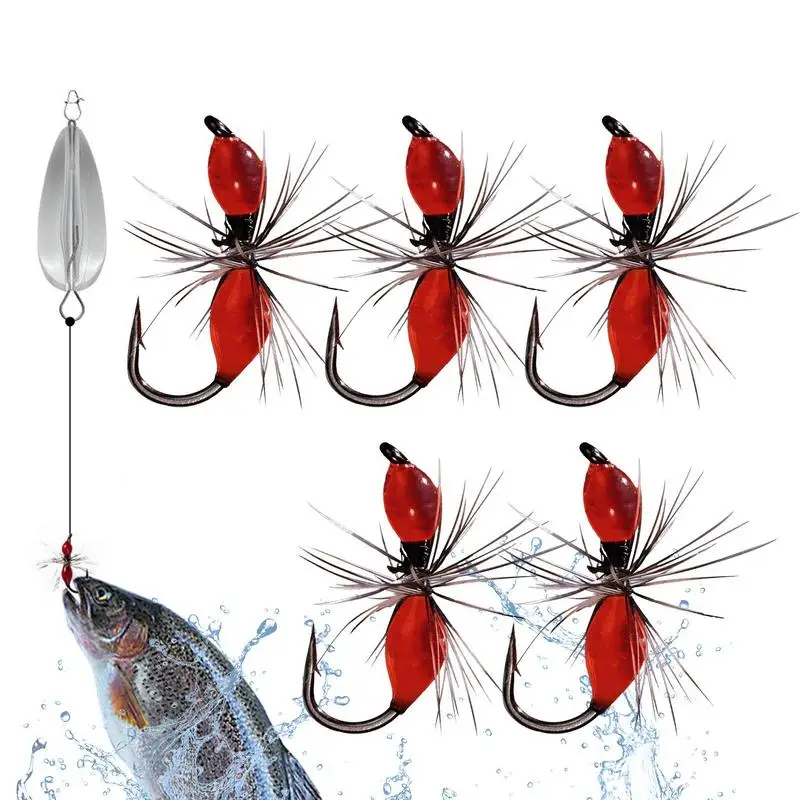 Bass Fly Fishing Lures Fishing Lure With Hook Artificial Bait For Freshwater Saltwater Hand Tie Lure Fishing Accessories Fishing