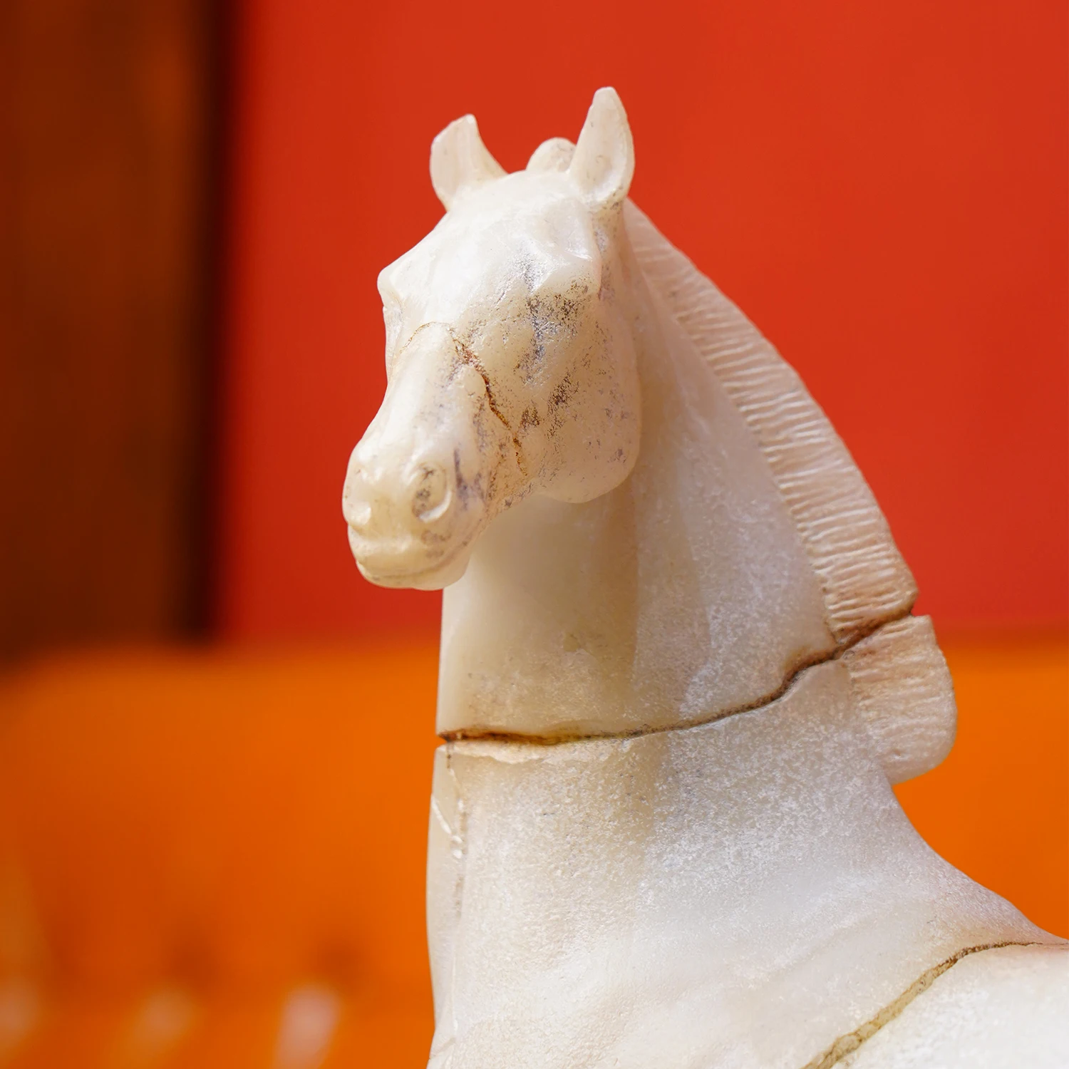 Crack retro horse creative sculpture decorative living room art porch ornament