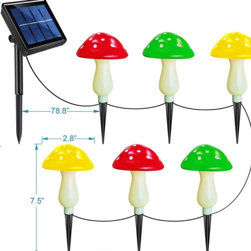 Luz Solar De Seta para decoración de jardín, lámpara impermeable para exteriores, camino, paisaje, patio, Halloween, Navidad, envío directo