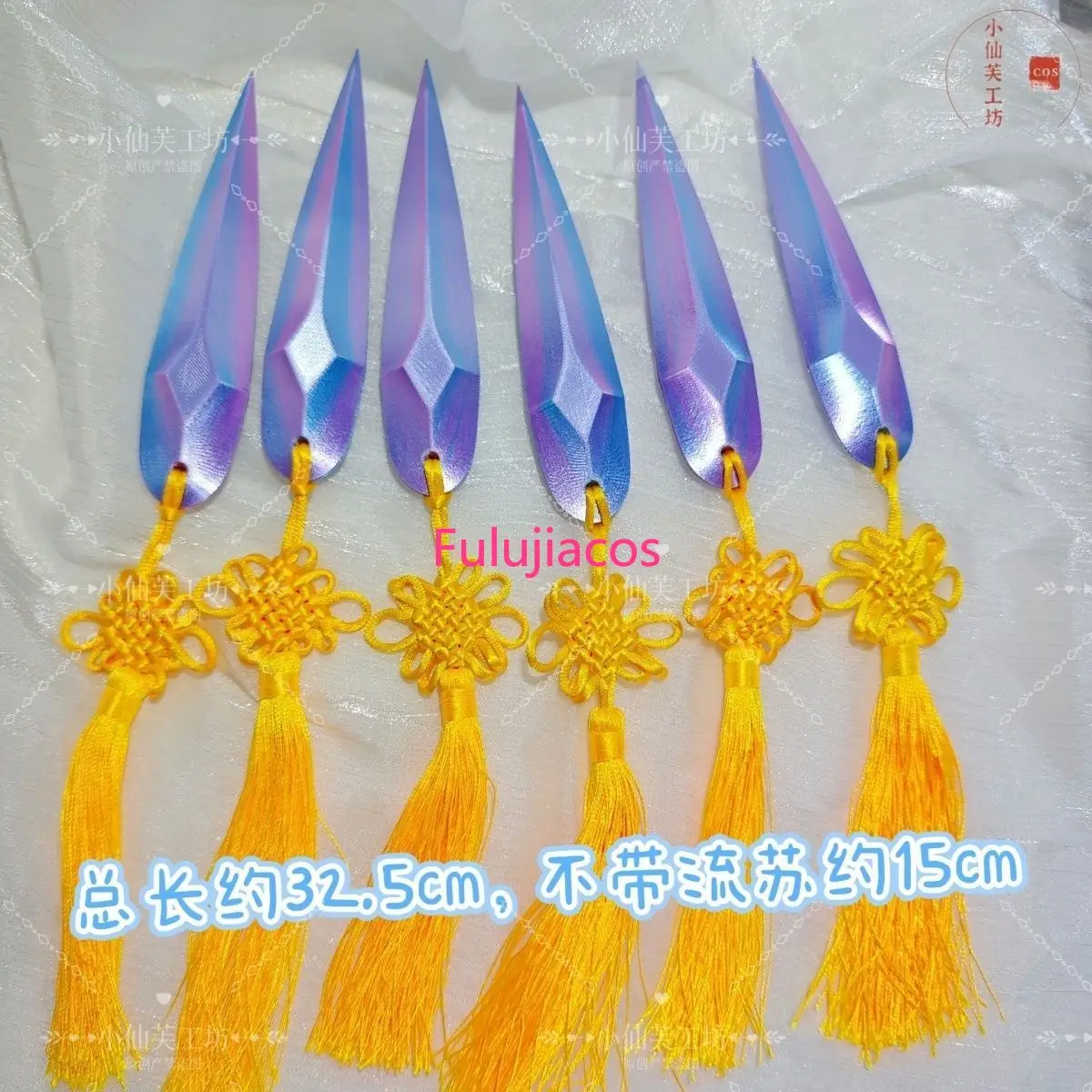 

Fulujiacos Zoey Zoe Props Cosplay Anime Demon Hunters K-Pop Devil 6 PCS Accessory For Women Girls Handmade Halloween
