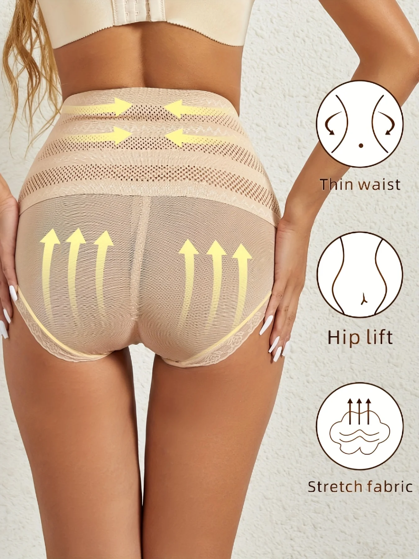 سراويل ضغط عالية الخصر لتشكيل الجسم للنساء، سراويل لرفع الخصر بعد الولادة، ملابس داخلية مثلثة، واي #5