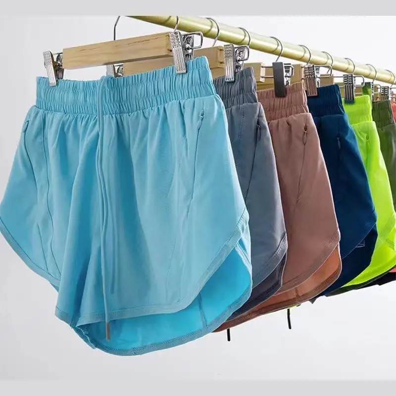 Pantalones cortos de Yoga clásicos 2 en 1 para mujer, Shorts ajustados para Fitness, sala de ejercicio, ocio, correr, ciclismo, deportes de secado rápido