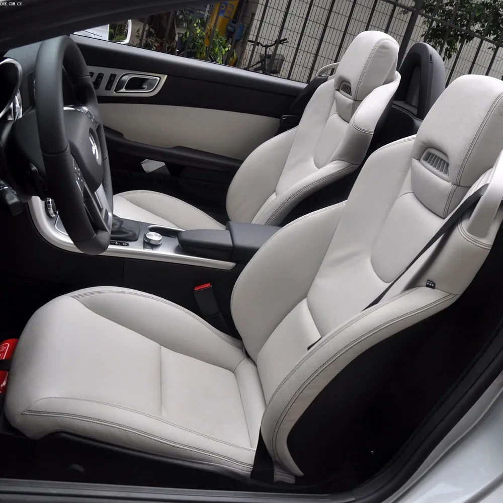 

Car Seat Covers For Mercedes Benz SLK R172 Roadster 2011-2016 Nappa Leather Custom Full Set Interior Protector Accessories