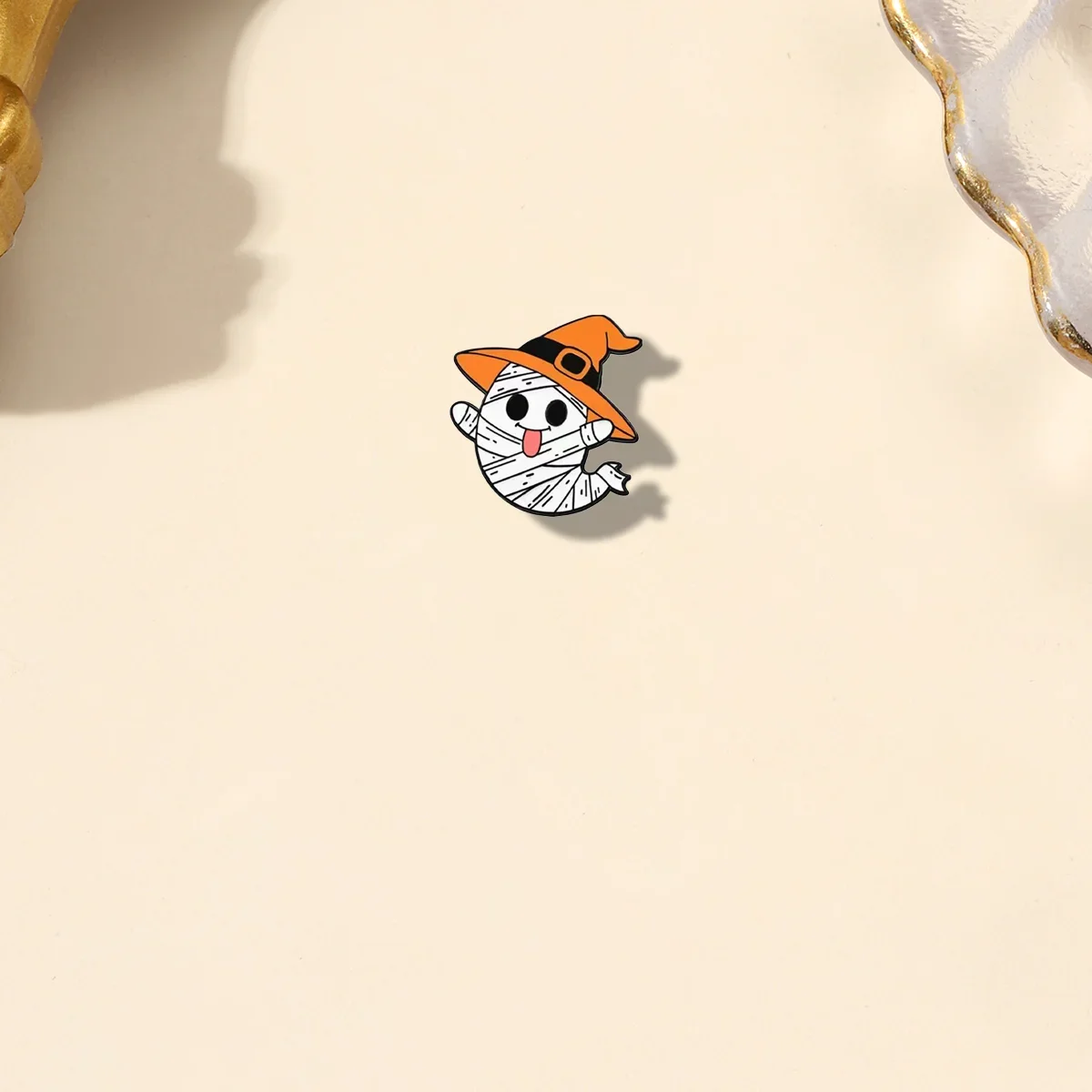 لطيف مضحك شبح اليقطين بروش شارة معدنية عالمية العصرية تنوعا الملابس حقيبة وشاح اكسسوارات دبوس بروش الهالوين