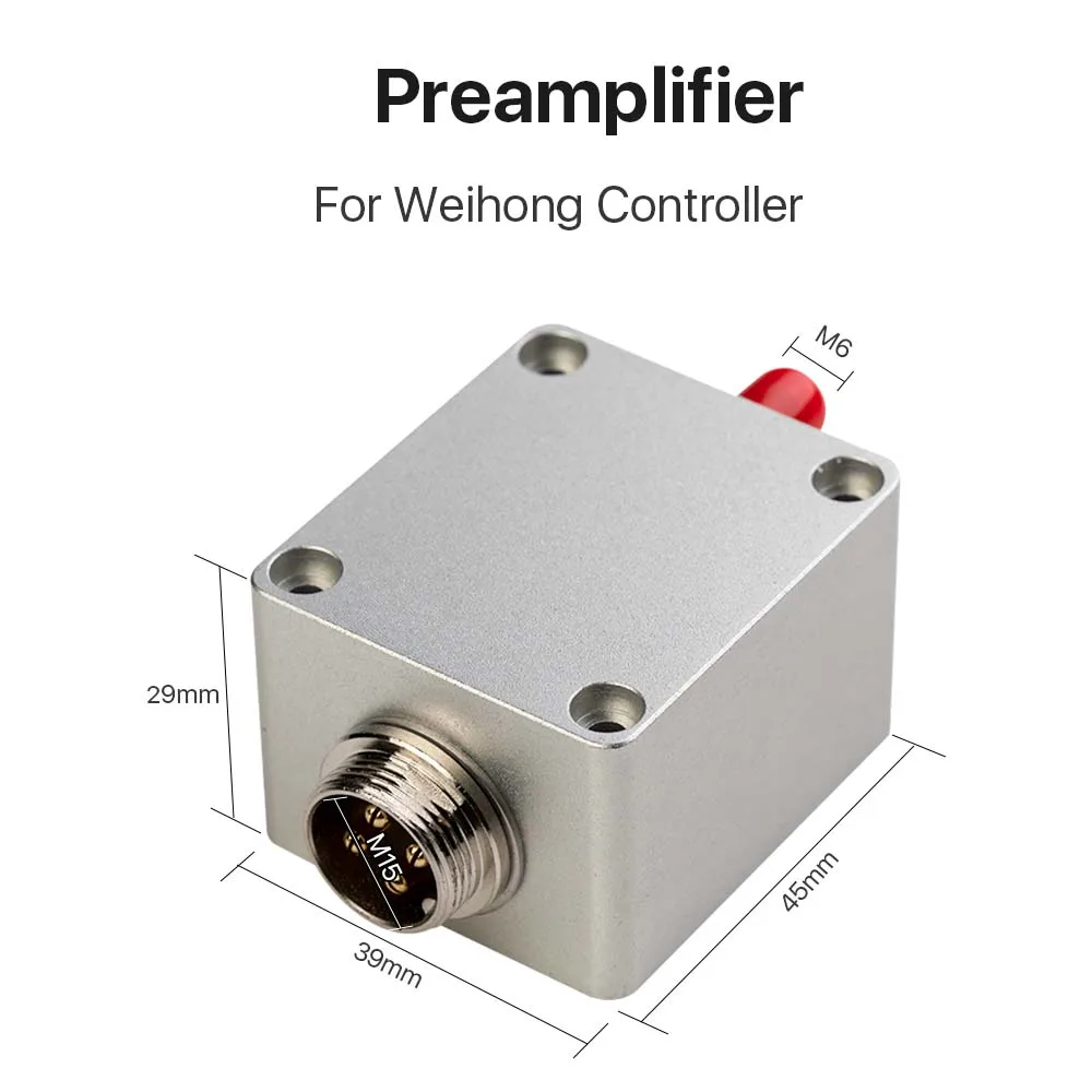Fiber Laser Machine with BCL-AMP Amplifier Preamplifier Sensor, Capacitor Head Sensor and Height Adjuster Bodor/WeiHong System