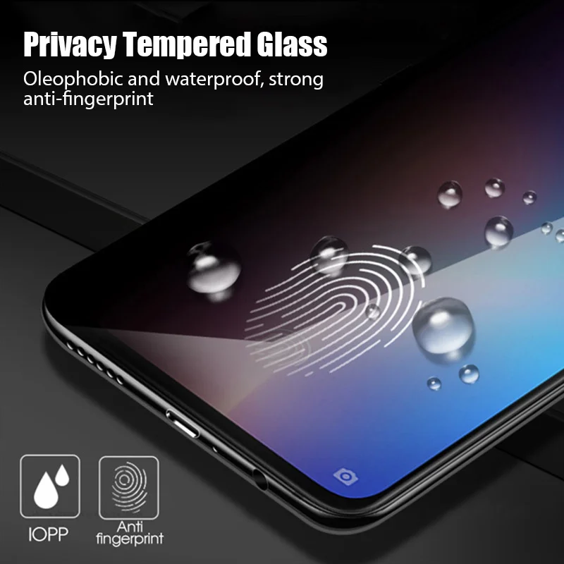 Private Screen Protector Glass For Redmi Note 10 Pro 10s 9s 9 Pro Anti-spy Protector Glass For Redmi Note 8T 8 Pro 7 6 Pro