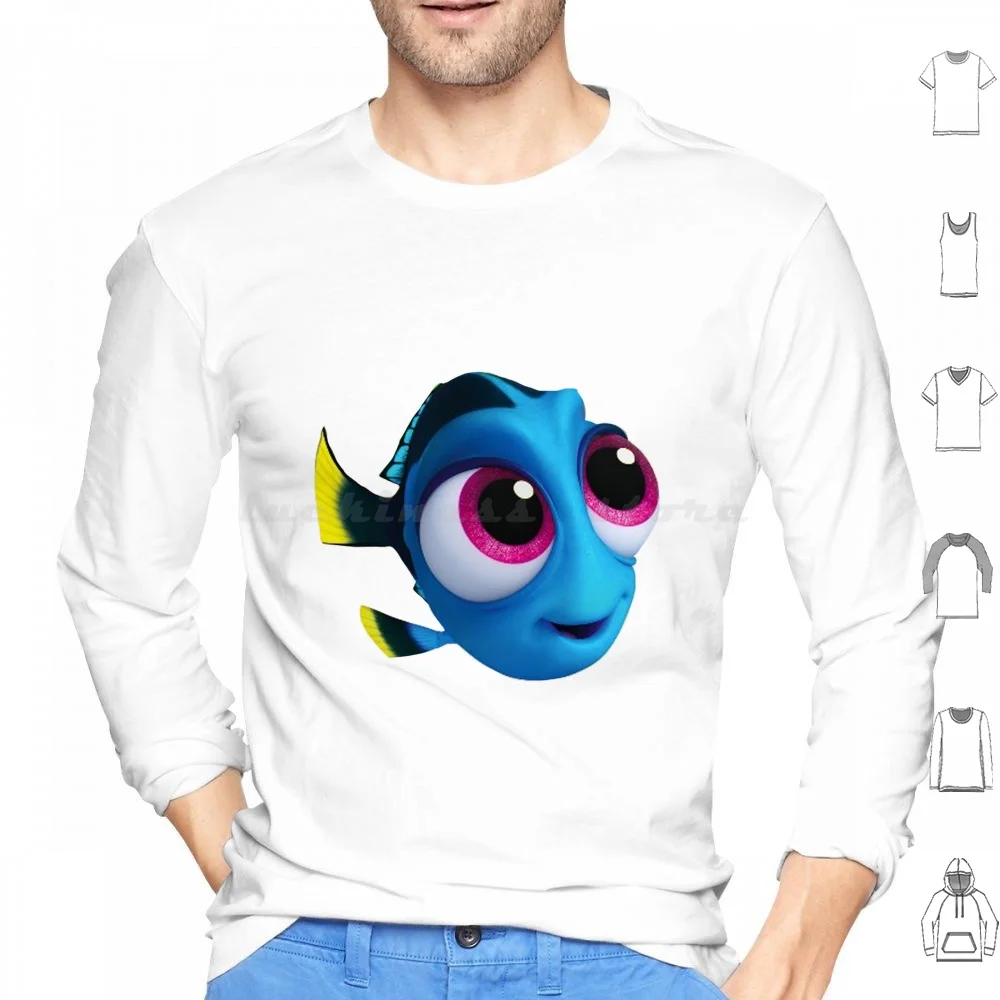 Bebê Dory moletom com capuz de algodão manga comprida Dory Nemo engraçado fofo Png encontrando filme novo Tumblr