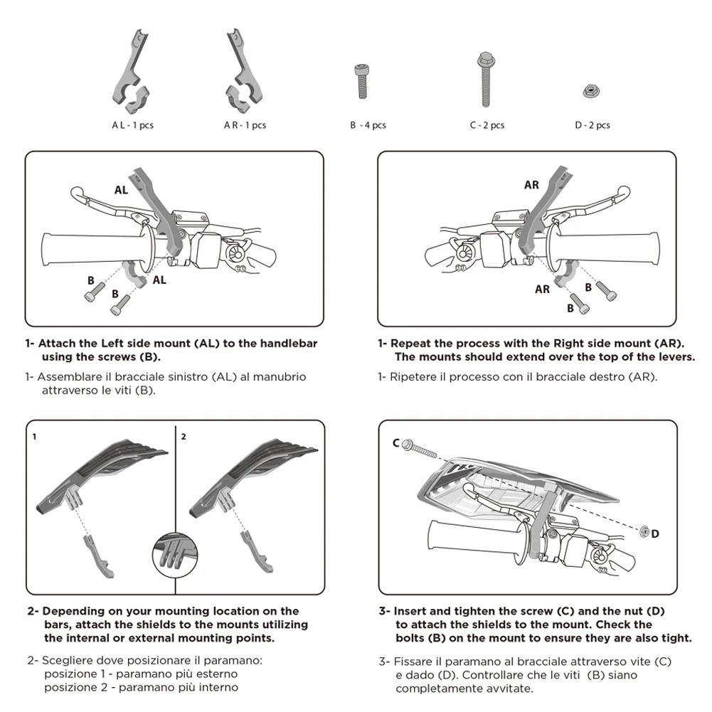 Universal Motocicleta Handguard para KTM, HONDA, YAMAHA, EXC, KLX, YZF, CRF, Handguard, Protector, Dirt Bike, Enduro