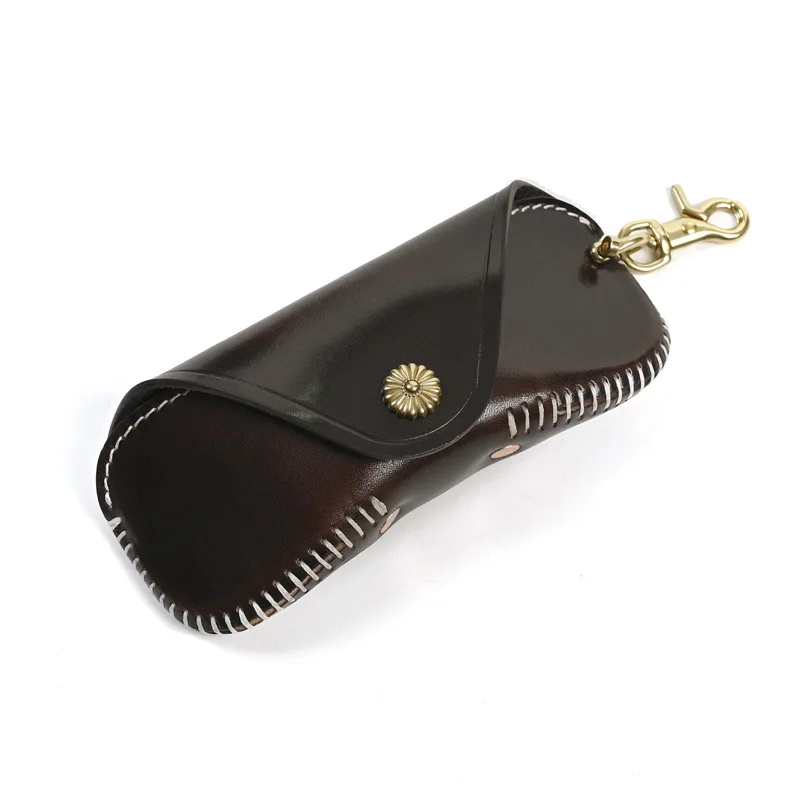 Full-grain Leather Handmade Retro Glasses Case, Sunglasses Storage Box
