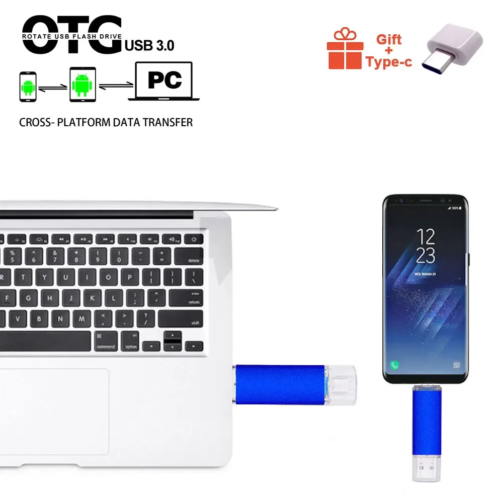 Ponad 1 szt. Bezpłatne logo) Pamięć flash USB Metalowy pendrive 128 GB Pamięć USB 3. 0 Pendrive 64 GB 128 GB 256 GB dla telefonu/komputera z