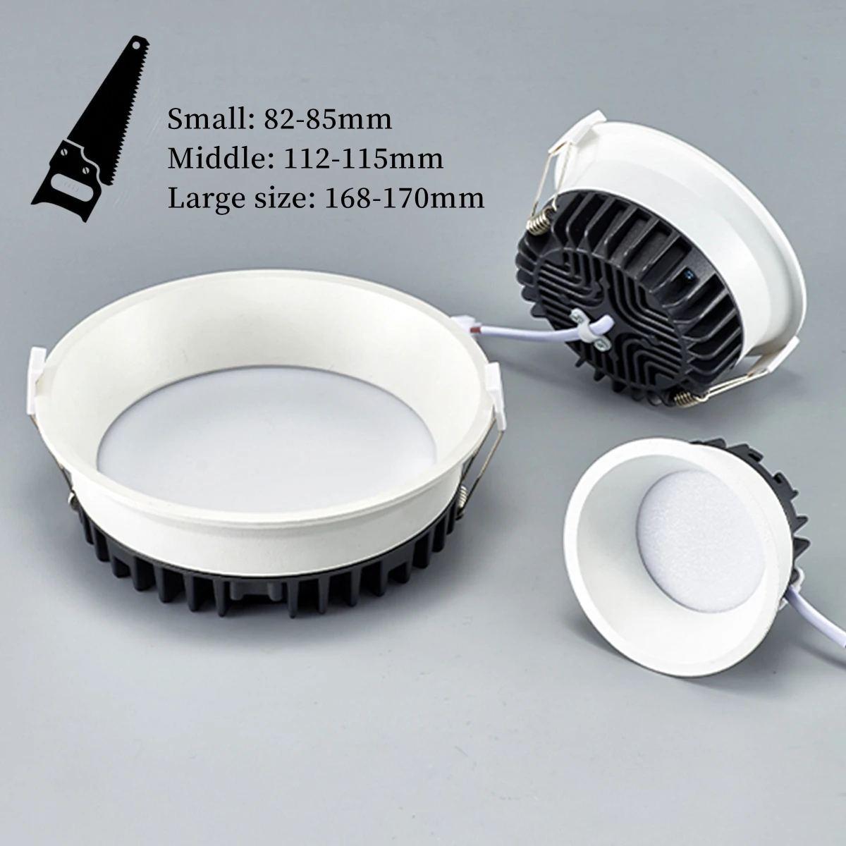 Recessed Anti-glare LED Ceiling Lamp Dimmable Aluminum Downlight  Bedroom Kitchen Living Room Narrow Border Spot Light