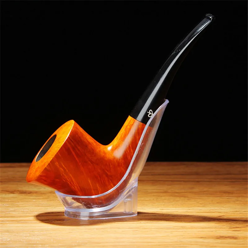 MUXIANG 10 Pcs Pipe Stand Plastic Transparent Spoon-Shaped 1-Slot Tobacco Pipe Holder Rack